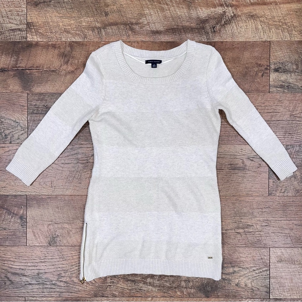 Tommy Hilfiger Side-Zip Crewneck Sweater